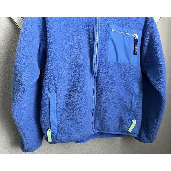 Vintage Patagonia Women’s 12 Full Zip Fleece Jacket Blue - Made in USA - Picture 3 of 8